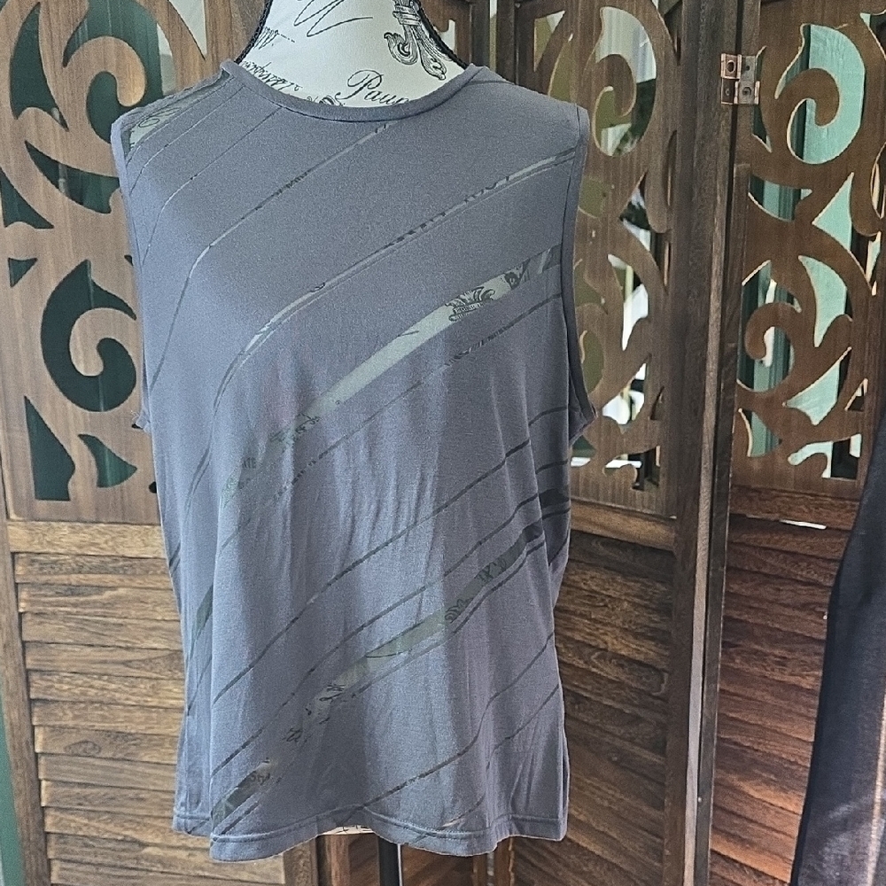 GAP Charcoal Sleeveless Muscle‎ Tee